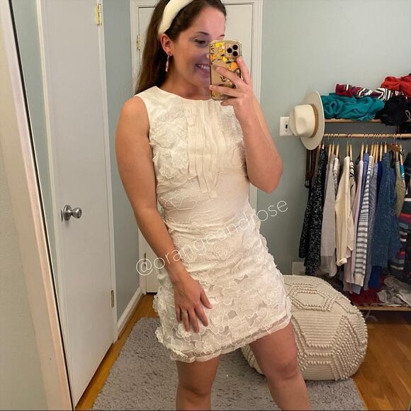 Roberto Cavalli White Floral Mini Dress XS - Picture 2 of 16